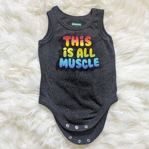 Garanimals This Is All Muscle Tank Bodysuit, Size 0-3M